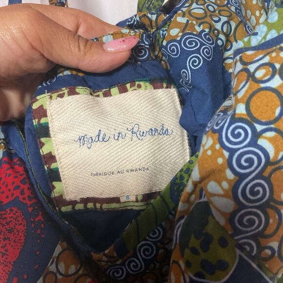 Anthropologie Made in Rwanda Muhabura African Print Tank Dress Women’s Sz 8 - Picture 9 of 11